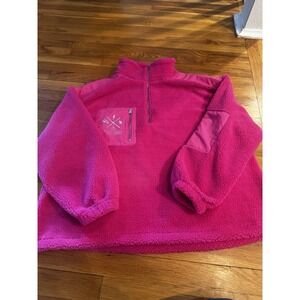 Harry Potter New York Pink Fleece Exclusive‎ Jacket Zip Sweater Sz L Womens